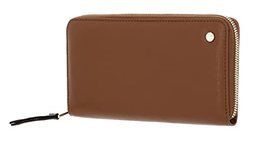 Abro Leather Dalia Zip Wallet Caramel/Cognac