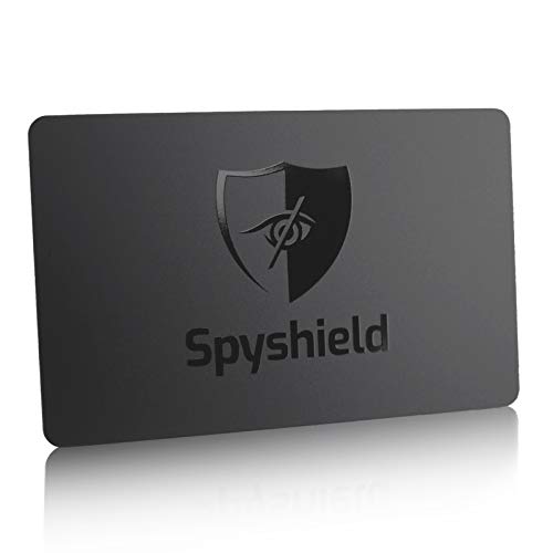 Spyshield 2X RFID Blocker Karte NFC Schutzkarte mit Störsender | Bank-, EC-, Kreditkarte, Reisepass schützen | RFID-Schutz für Cliphalter, Geldbörse