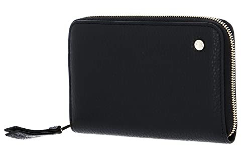 Abro Leather Adria Zip Wallet Black/Gold