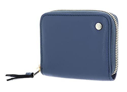 Abro Leather Dalia Zip Around Wallet Blueberry