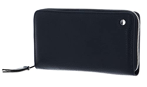Abro Leather Adria Zip Wallet Navy