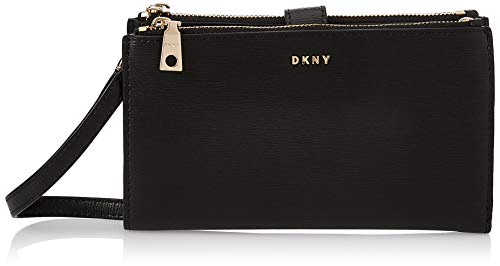 DKNY Damen Twin Zip Handtasche Taschen Und Geldbörsen Schwarz ONE Size