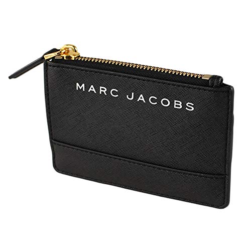 Marc Jacobs M0015056 Damen Geldbörse mit Reißverschluss, Schwarz / Gold