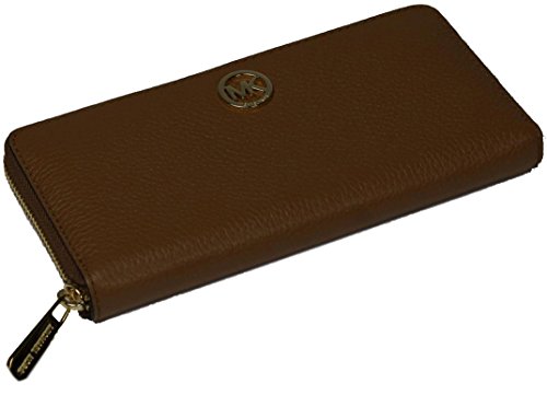 Michael Kors Damen Brieftasche - Geldbörse - Braun mit kleinem goldenen Logo