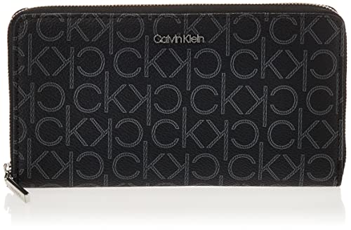 Calvin Klein CK Must Zip Around Wallet Black Mono