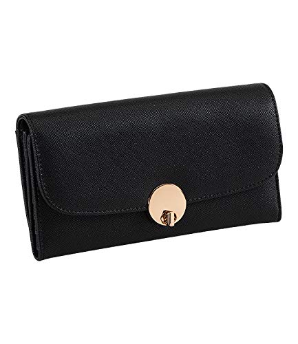 Geldbörsen Stoff Portemonnaie 10 Sets Schwarz Taschen OTOTEC Drehverschlüsse für Handtaschen 