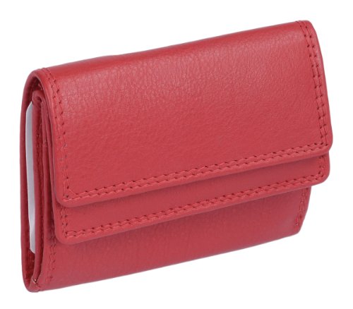 LEAS Minibörse Echt-Leder, rot Mini-Edition