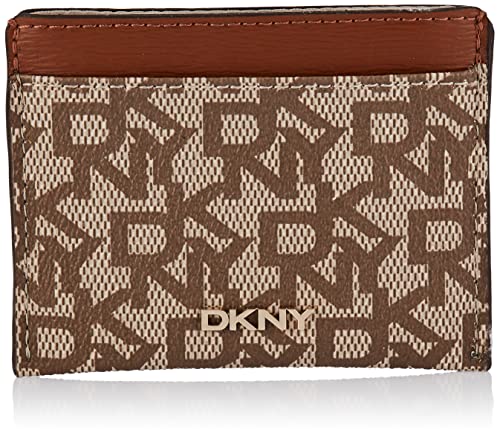 DKNY Women's R92ZJC09 Bi-Fold Wallet, Chino/Caramel, One Size