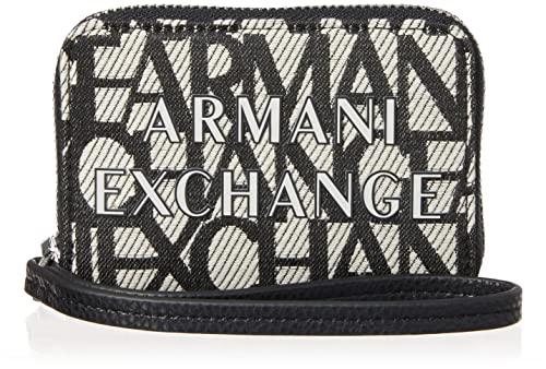 A|X Armani Exchange Mini-Geldbörse mit Reißverschluss, Weiß