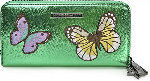 GEORGE GINA & LUCY, Damen Geldbörsen, Portemonnaies, Geldbeutel, 21 x 11 x 3 cm (B x H x T), Farbe:Grün