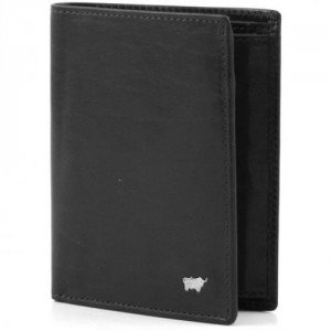 Braun Büffel Basic Portemonnaie Leder schwarz 12 cm
