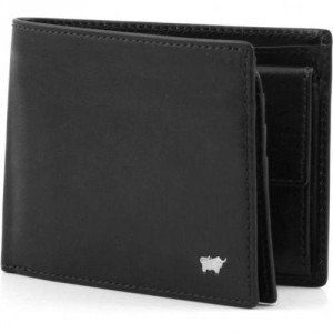 Braun Büffel Basic Portemonnaie Leder schwarz 12,5 cm