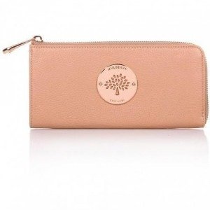 Mulberry Daria Slim Zip Wallet Plaster Pink