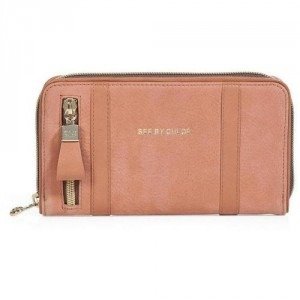 See by Chloé Tonal Cinnamon Leather Zip-Around Wallet