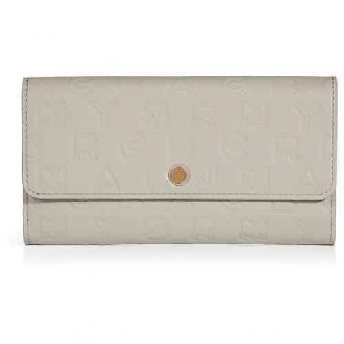 Oyster Leather Dreamy Logo New Long Trifold Wallet von Marc by Marc Jacobs