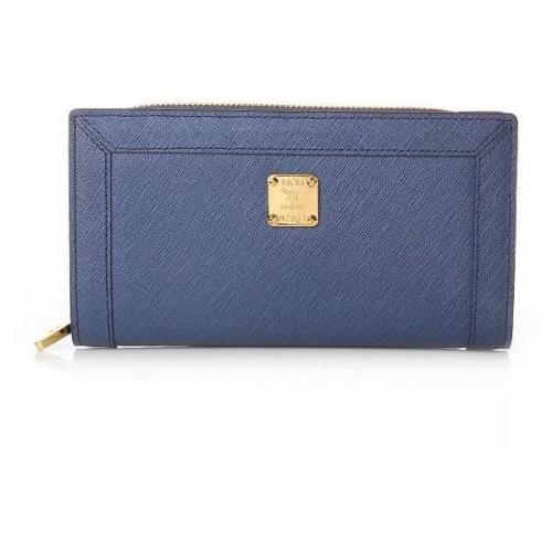 Nuovo L Zipped Wallet Large Navy von MCM